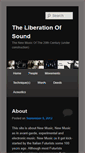 Mobile Screenshot of liberationofsound.org