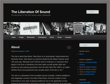 Tablet Screenshot of liberationofsound.org